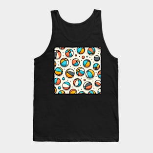 Beach Balls Pattern Tank Top